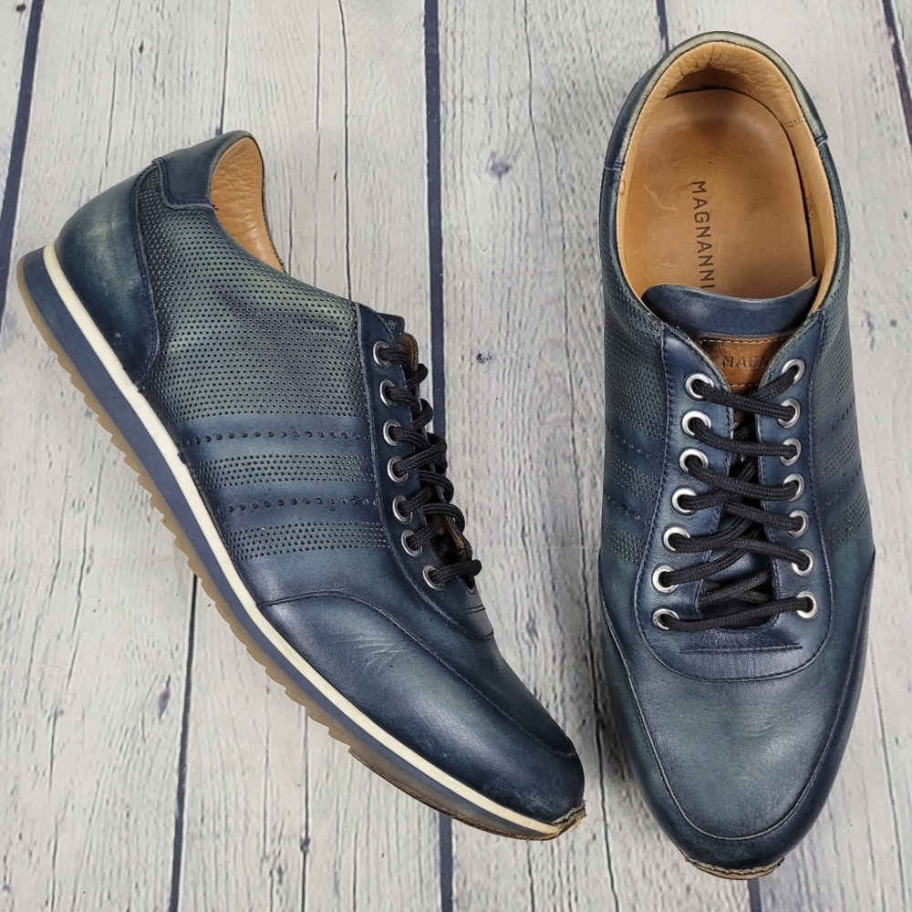 MAGNANNI | 18457 leather lace-up sneaker